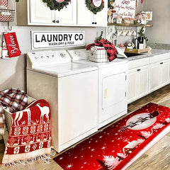 2pcs Modern Christmas Area Rug for Home Decor