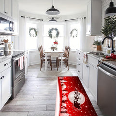 2pcs Modern Christmas Area Rug for Home Decor