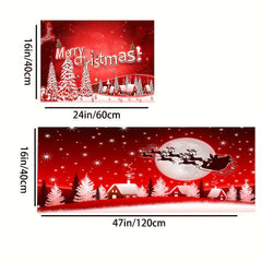 2pcs Modern Christmas Area Rug for Home Decor