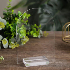 1pc Acrylic Stands Place Card Holders Transparent Wedding Party Sign Holders