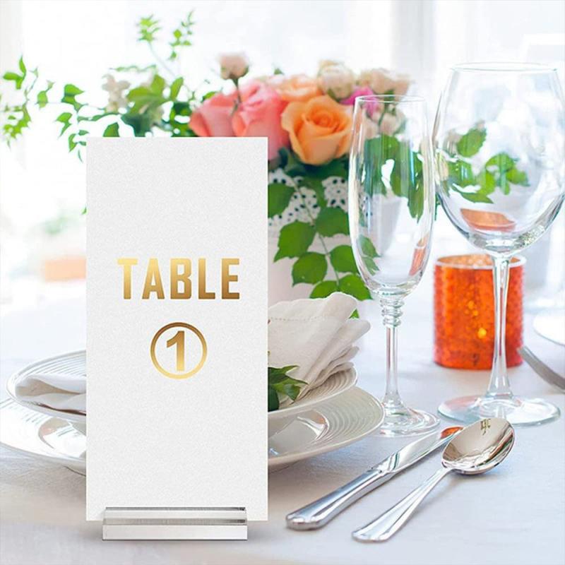 1pc Acrylic Stands Place Card Holders Transparent Wedding Party Sign Holders