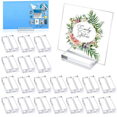 1pc Acrylic Stands Place Card Holders Transparent Wedding Party Sign Holders
