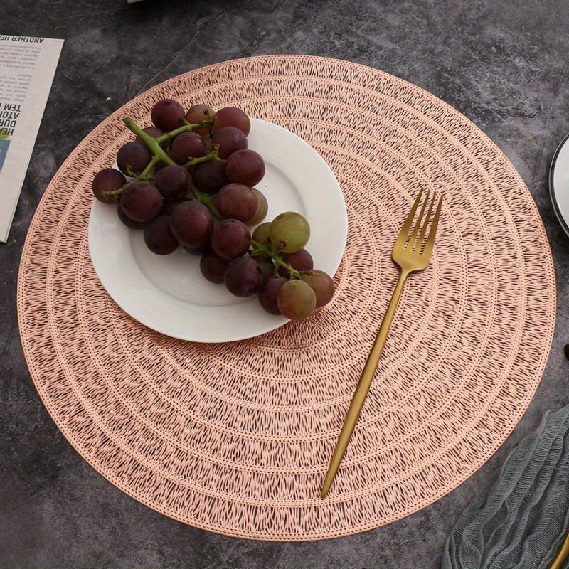 Round PVC Placemats Bullseye Heat Insulation Table Mat