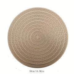 Round PVC Placemats Bullseye Heat Insulation Table Mat