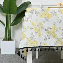 Waterproof Polyester Tablecloth Rectangle Style Table Cover for Picnics