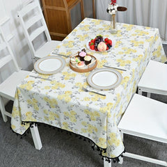 Waterproof Polyester Tablecloth Rectangle Style Table Cover for Picnics