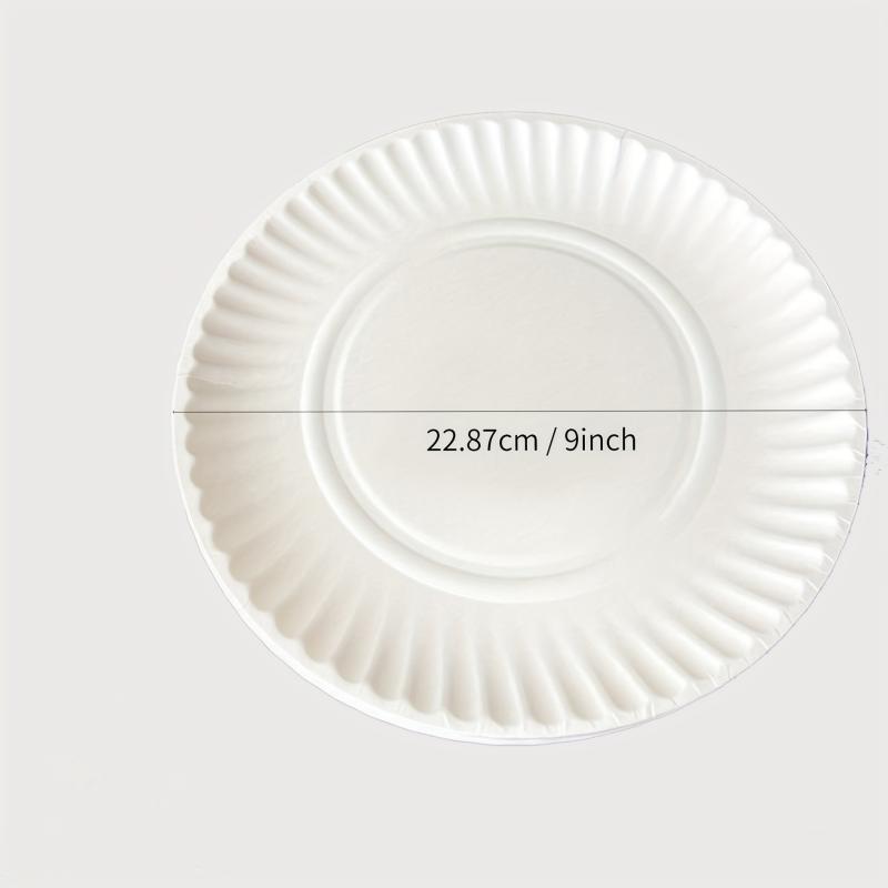 50pcs Disposable Plates for Home & Restaurant 15-22cm Biodegradable