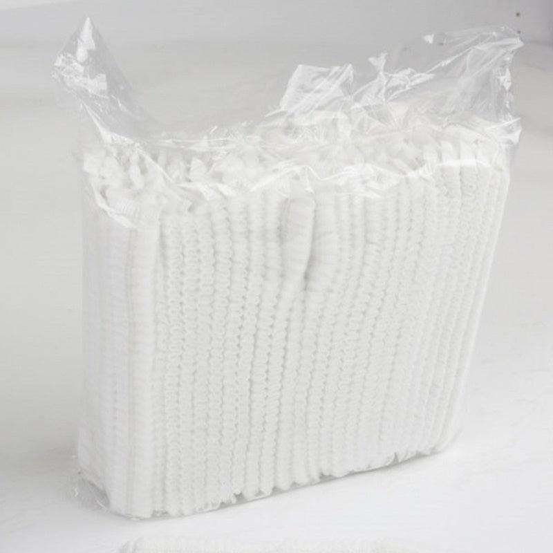 100pcs Disposable Chef Hat Non-woven Anti-hair Loss Net Cap
