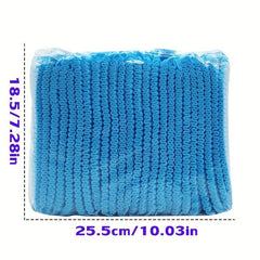 100pcs Disposable Chef Hat Non-woven Anti-hair Loss Net Cap