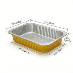 Aluminum Foil Half Size Steam Table Deep Pans - Pack of 50