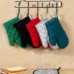 Cotton Oven Mitts Insulated Microwave Baking Gloves