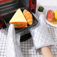 Cotton Oven Mitts Insulated Microwave Baking Gloves