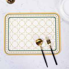 Leather Rectangle Mat Non-slip Heat Resistant Waterproof Table Pad