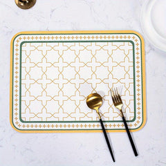 Leather Rectangle Mat Non-slip Heat Resistant Waterproof Table Pad