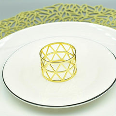 6pcs Metal Napkin Ring Holder for Wedding Thanksgiving