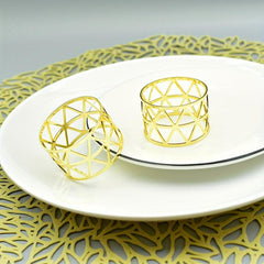 6pcs Metal Napkin Ring Holder for Wedding Thanksgiving