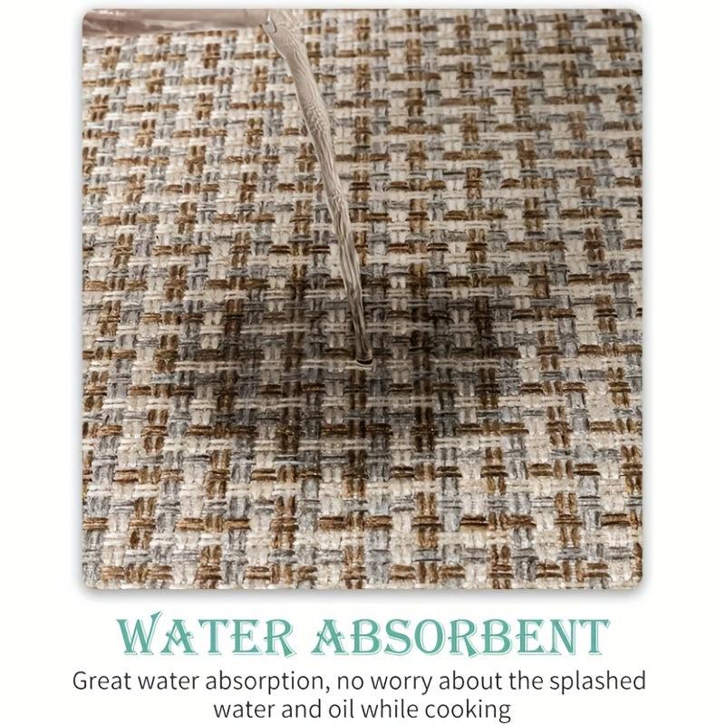 2pcs Non Skid Washable Kitchen Rugs Heavy Duty Standing Mat