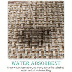 2pcs Non Skid Washable Kitchen Rugs Heavy Duty Standing Mat