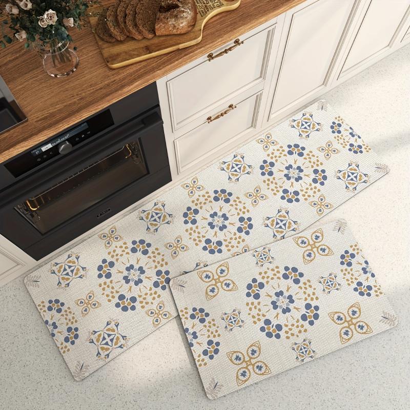 3pc Memory Foam Kitchen Mats Set Waterproof Non Slip Cushioned Rugs for Comfort