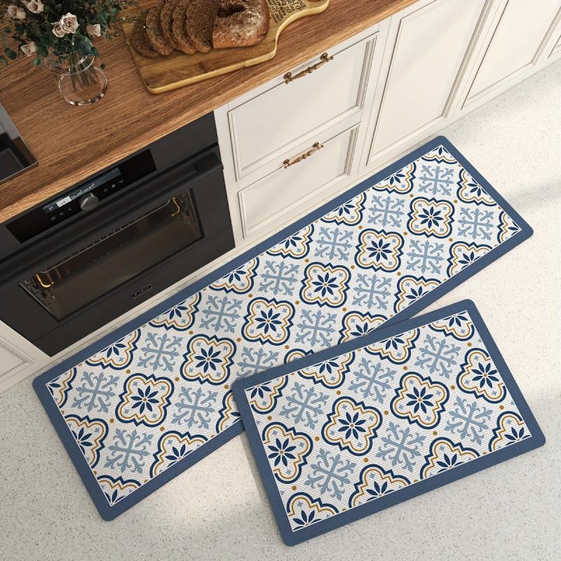 3pc Memory Foam Kitchen Mats Set Waterproof Non Slip Cushioned Rugs for Comfort