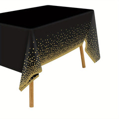 Polka Dots Tablecloth Waterproof Disposable Plastic Table Cover for Party