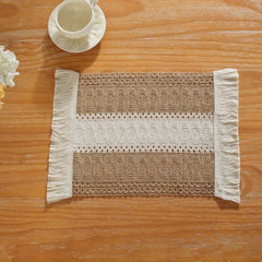 Boho Patchwork Woven Table Runner for Wedding Bridal Shower