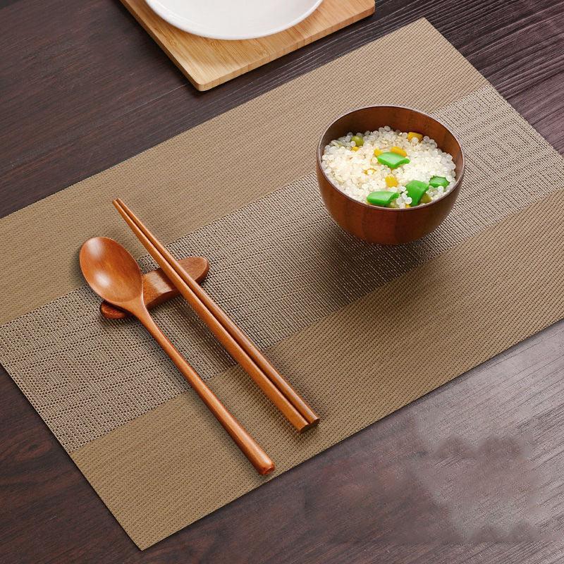 Chinese Style Placemats Set of 10 Heat Insulation Dining Table Mats