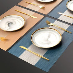 Chinese Style Placemats Set of 10 Heat Insulation Dining Table Mats