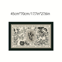 Soft Print Absorbent Kitchen Rug Waterproof Non Slip Floor Rug