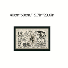 Soft Print Absorbent Kitchen Rug Waterproof Non Slip Floor Rug