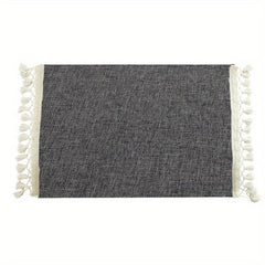 Boho Tassel Placemat Burlap Table Mat