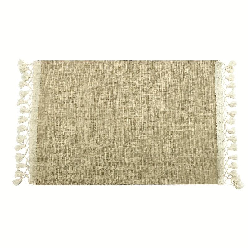 Boho Tassel Placemat Burlap Table Mat