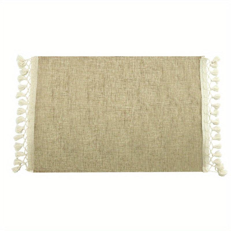 Boho Tassel Placemat Burlap Table Mat