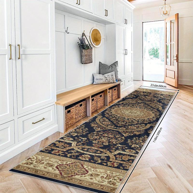 Vintage Floral 2'X10' Hallway Rug Soft Laundry Room Oriental Runner