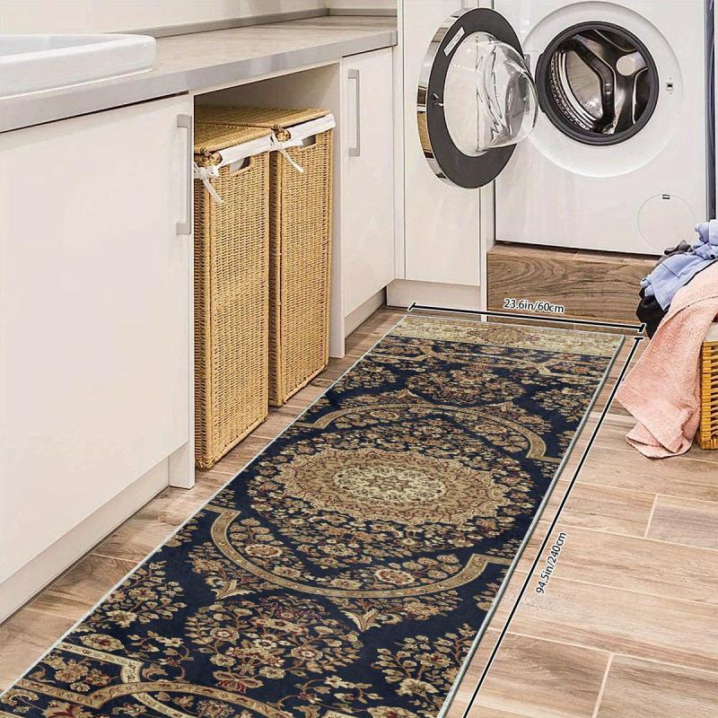 Vintage Floral 2'X10' Hallway Rug Soft Laundry Room Oriental Runner