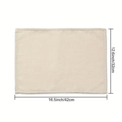 Flower Linen Placemat Vintage Spring Holiday Washable Table Mat
