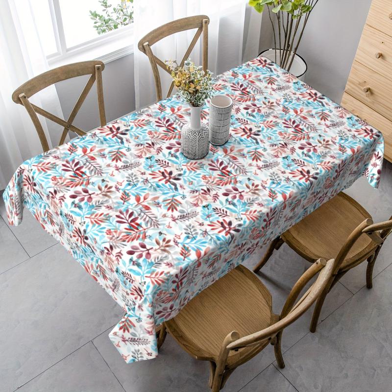 Autumn Leaves Tablecloth Waterproof Square Table Cover
