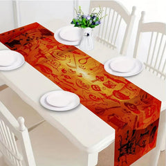 Polyester Table Runner Golden Star Pattern Table Runner
