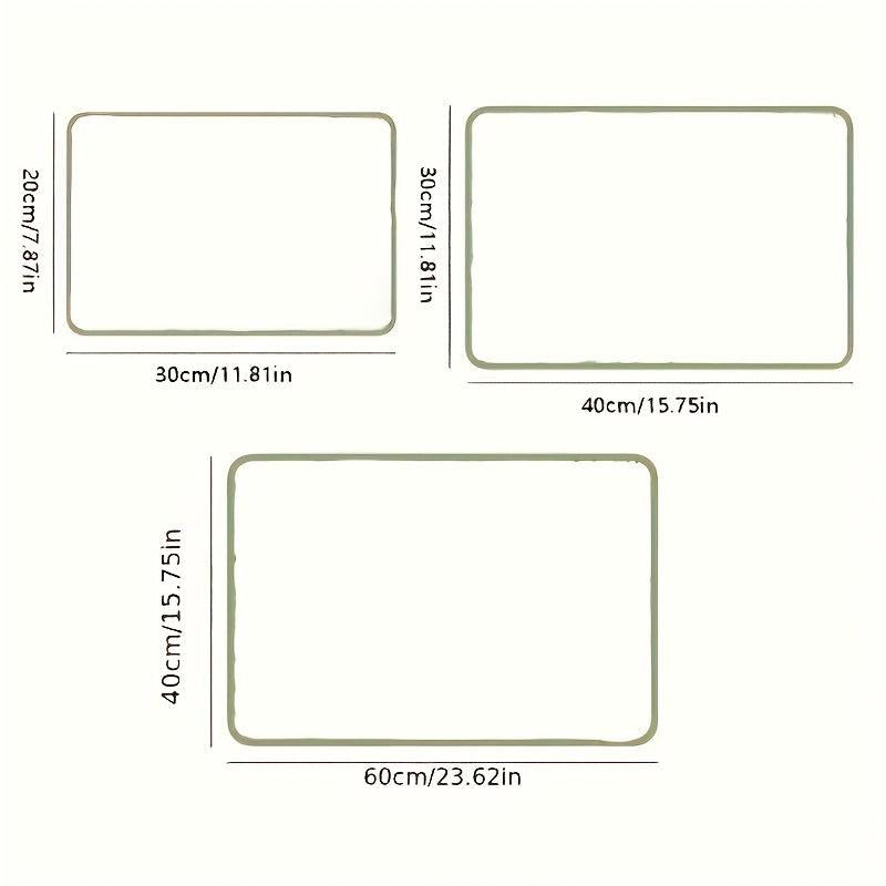 Rubber Drain Mat Coaster Absorbent Bathroom Countertop Mat