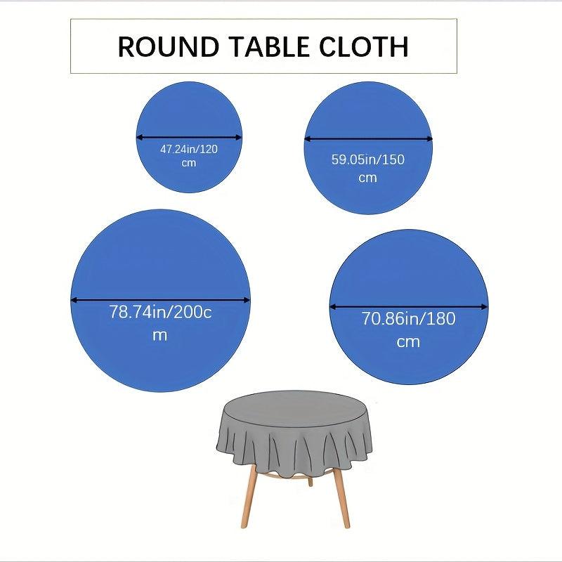 Polyester Round Lace Tablecloth Coffee Table Decoration