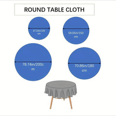 Polyester Round Lace Tablecloth Coffee Table Decoration