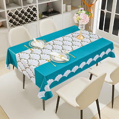 Polyester Tablecloth Waterproof Rectangle Table Cover for Picnic or Party