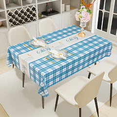 Polyester Tablecloth Waterproof Rectangle Table Cover for Picnic or Party
