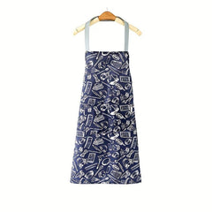 Polyester Print Waterproof Household Kitchen Apron