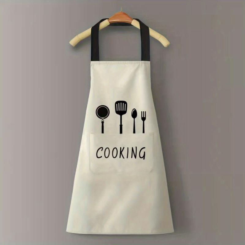 Waterproof Adjustable Polyester Apron Solid Color