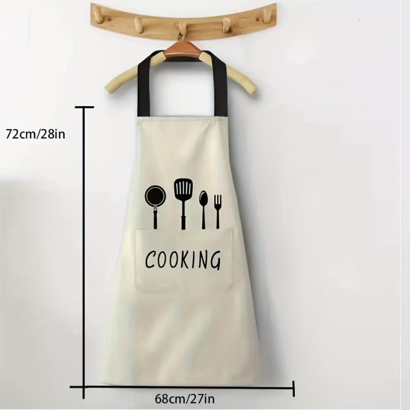 Waterproof Adjustable Polyester Apron Solid Color