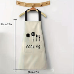 Waterproof Adjustable Polyester Apron Solid Color
