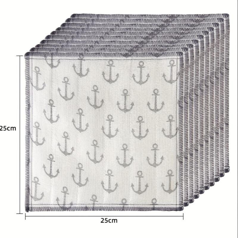 10pcs Cotton Gauze Dish Cloth Absorbent Towel Kitchen Cleaning Pad