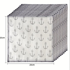 10pcs Cotton Gauze Dish Cloth Absorbent Towel Kitchen Cleaning Pad