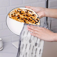 10pcs Cotton Gauze Dish Cloth Absorbent Towel Kitchen Cleaning Pad